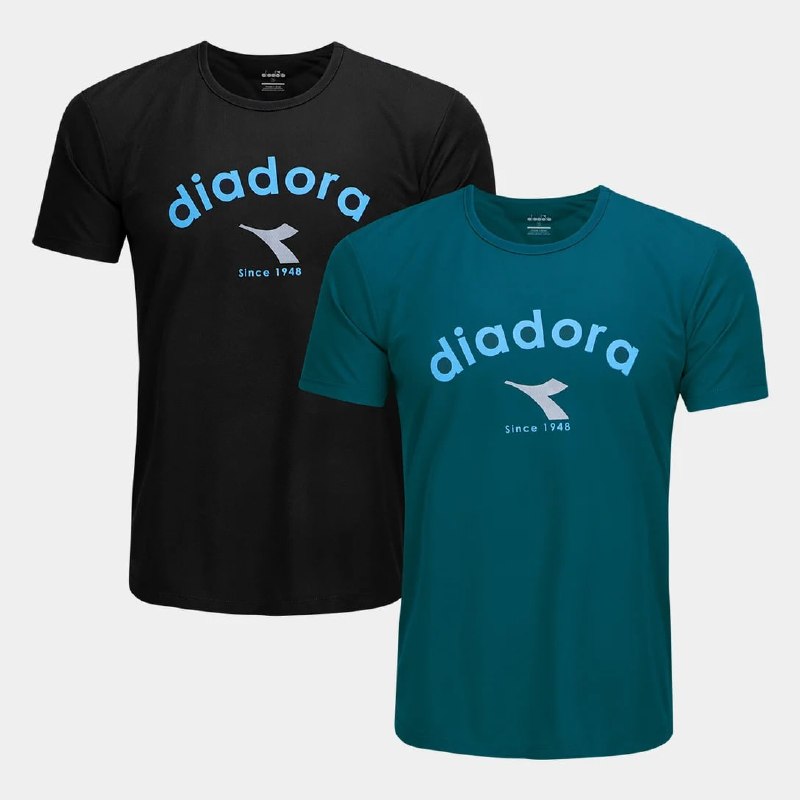 Kit Diadora com 2 camisetas masculinas